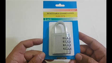 how to set a combination lock 4 digit|4 Digit Combination Padlock Resettable .